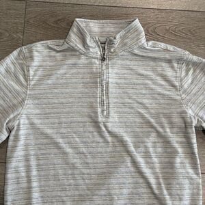 Linksoul Golf Sweater Mens Medium Quarter Zip Tempus‎ Fugit Casual Athletic